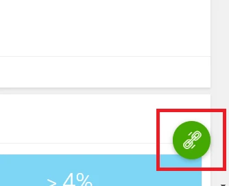 Cuelinks link icon in the bottom-right corner
